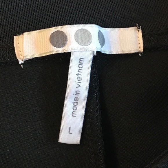 Three Dots Hi Rise Ponte Pant Black Large NWT $128 - Picture 5 of 8